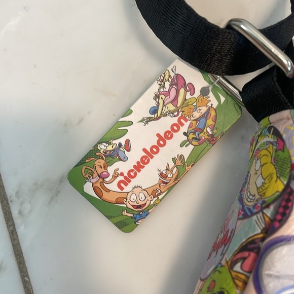 NWT Buckle Down Nickelodeon cartoon purse nylon strap Ren & Stimpy Rugrats Rocko - Picture 3 of 10